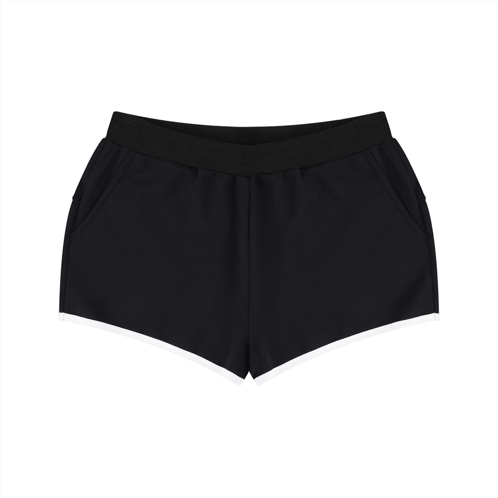 Atelier Kaz Women's Retro Contrast Binding Shorts