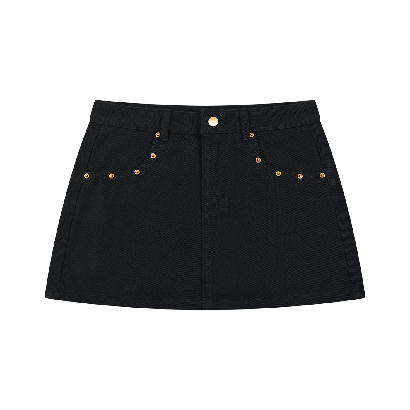 Atelier Kaz Women's Studded Denim Mini Skirt