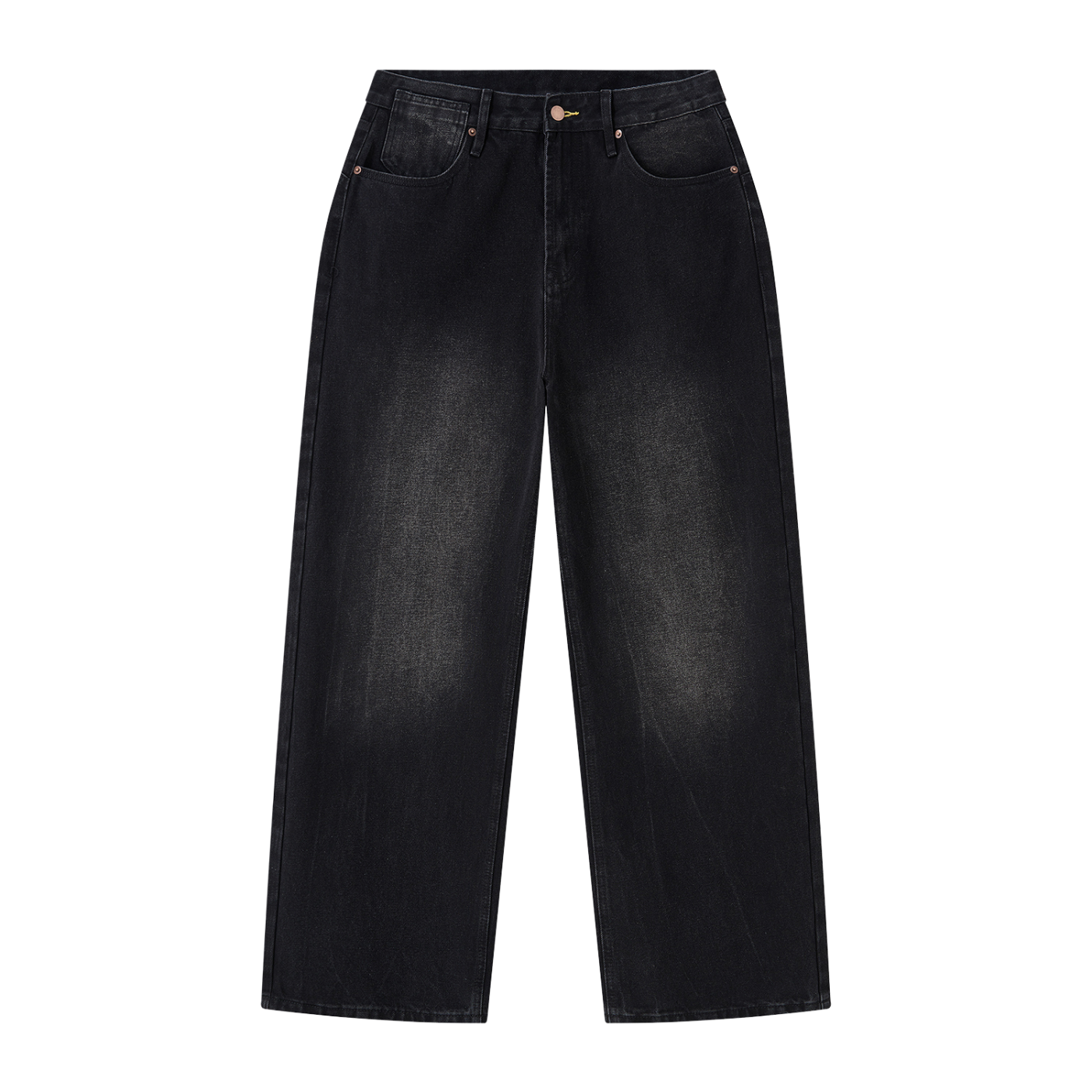Atelier Kaz Men's Vintage Wash Wide Leg Jeans