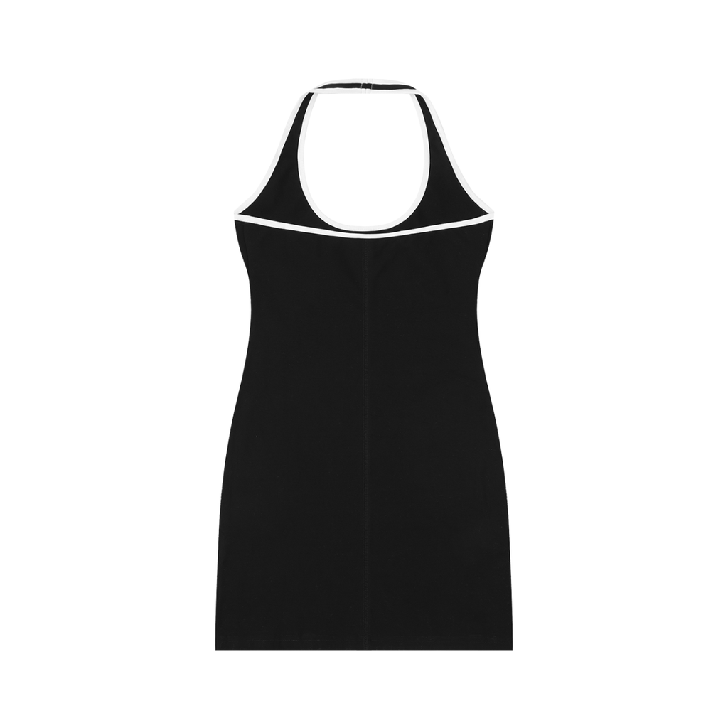 Atelier Kaz Women's Binding Tight Halter Dress