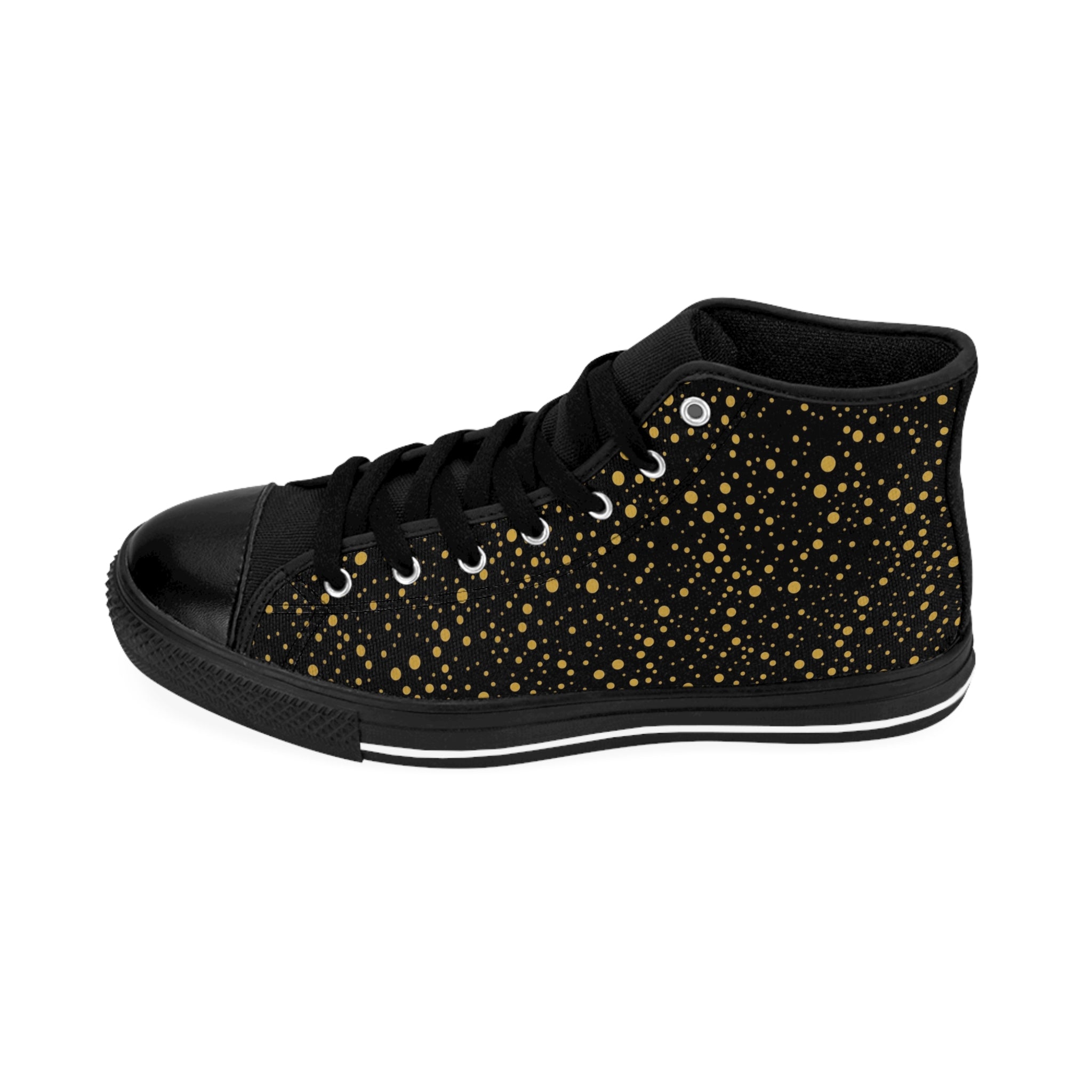 Atelier Kaz Men's Gold Confetti High-Top Sneakers