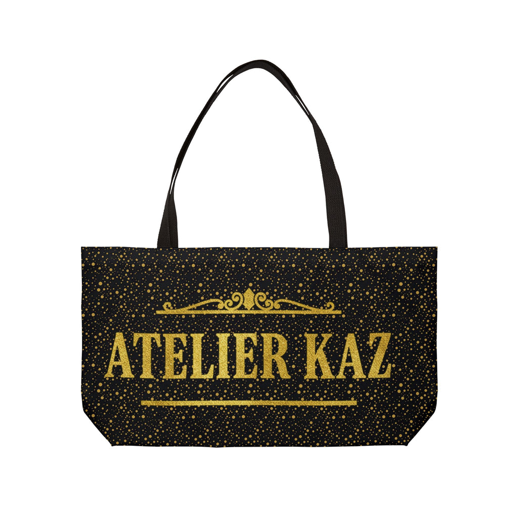 Atelier Kaz Gold Glitter Weekender Tote