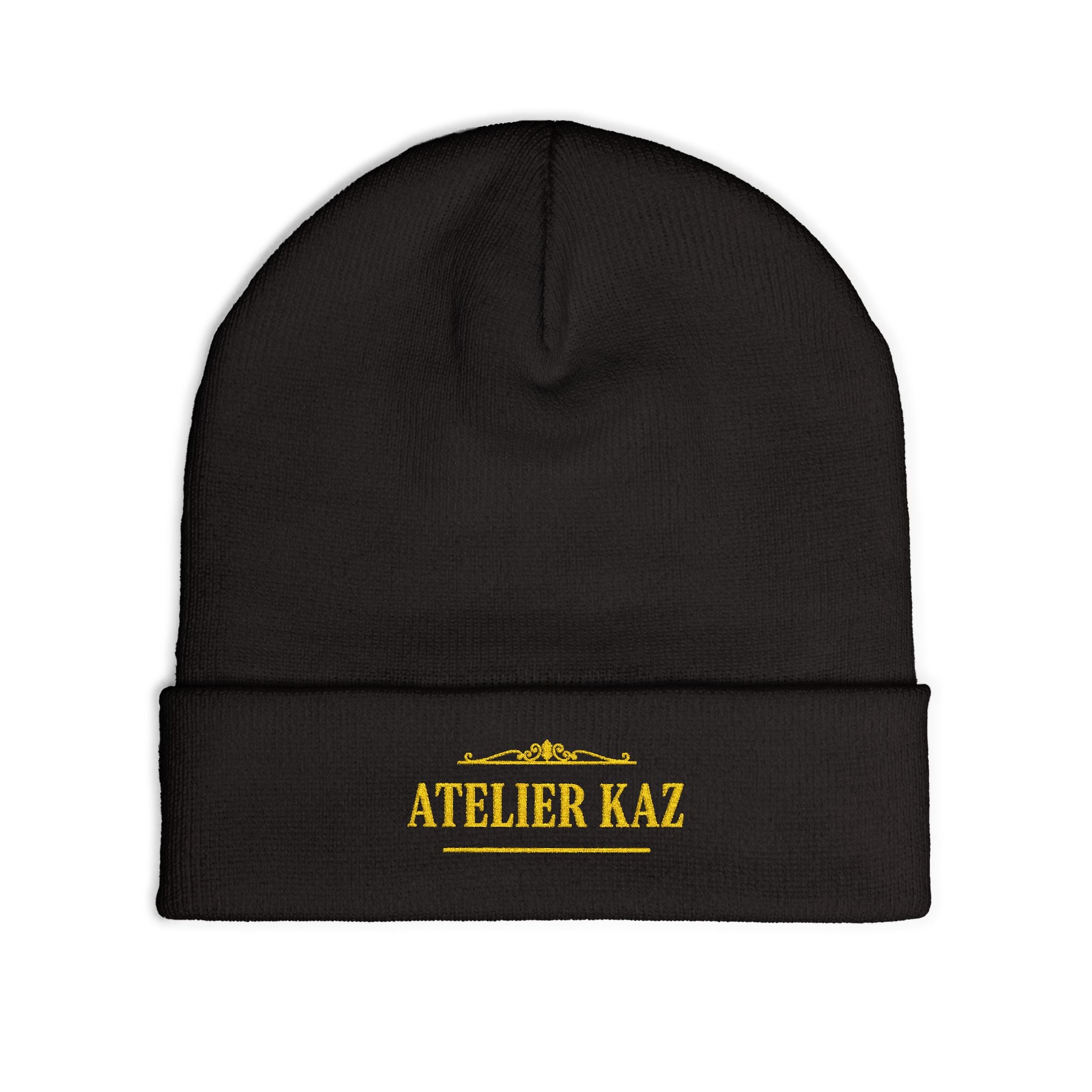 Atelier Kaz Embroidered Knit Beanie