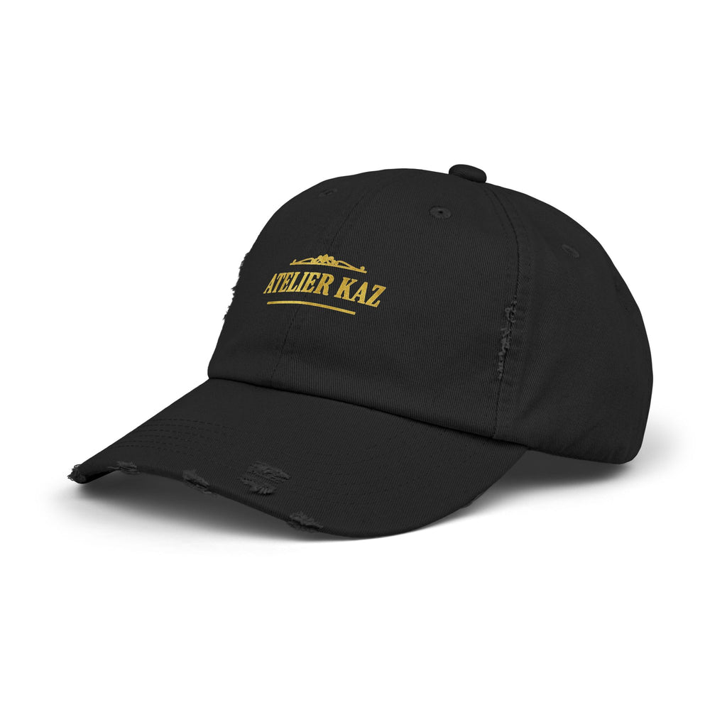 Atelier Kaz Distressed Black Cap