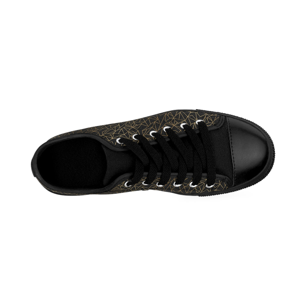 Atelier Kaz Men's Geometric Gold Line Sneakers