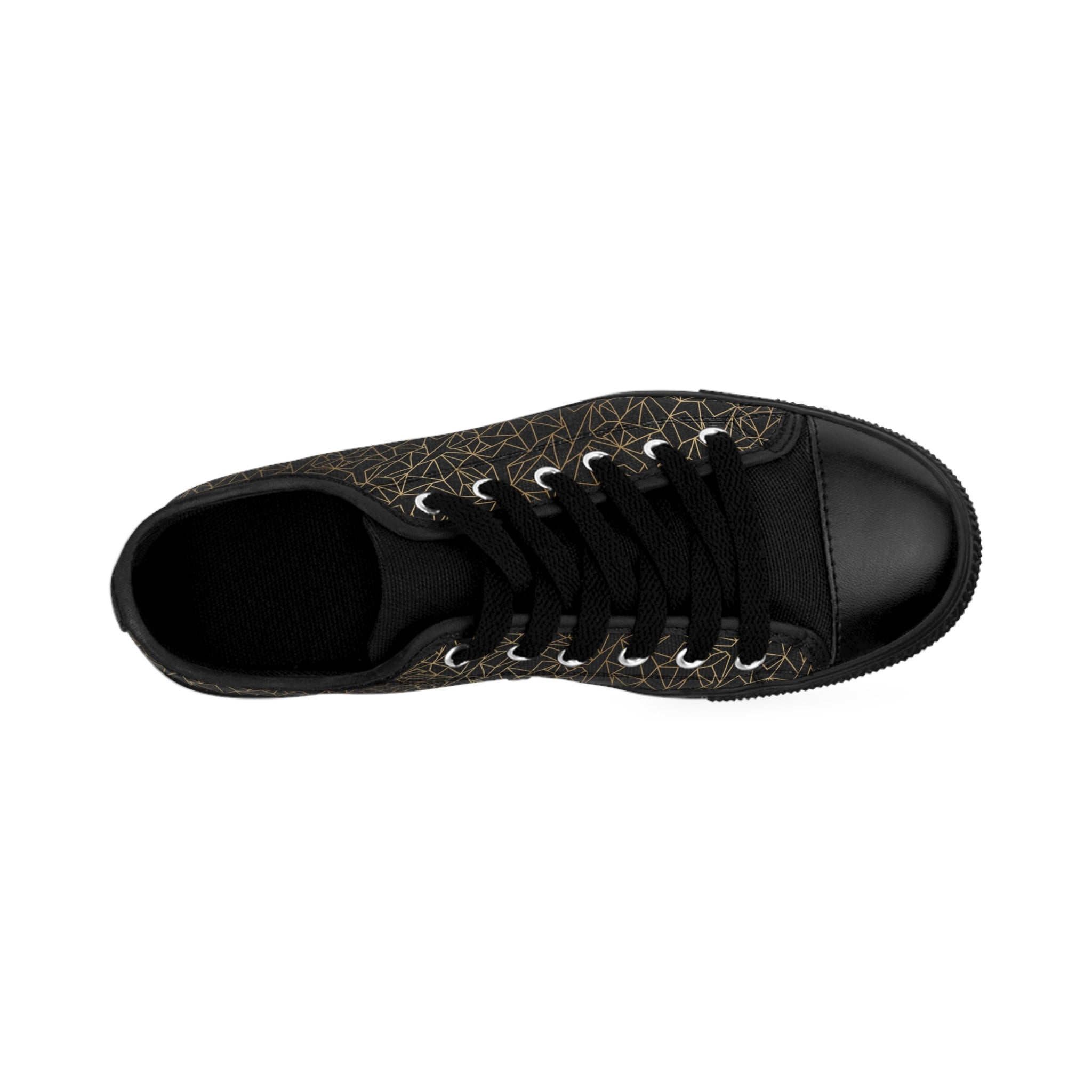 Atelier Kaz Men's Geometric Gold Line Sneakers
