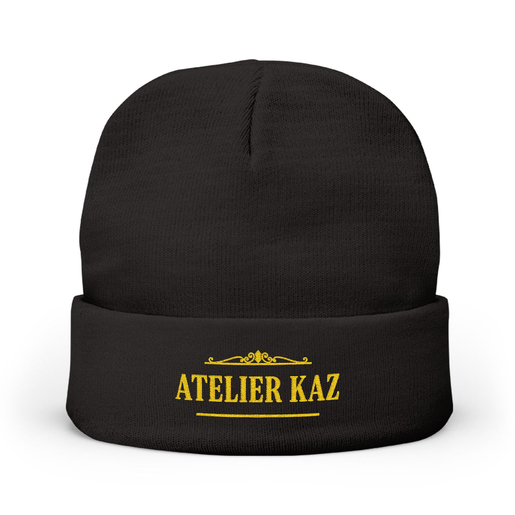 Atelier Kaz Embroidered Knit Beanie