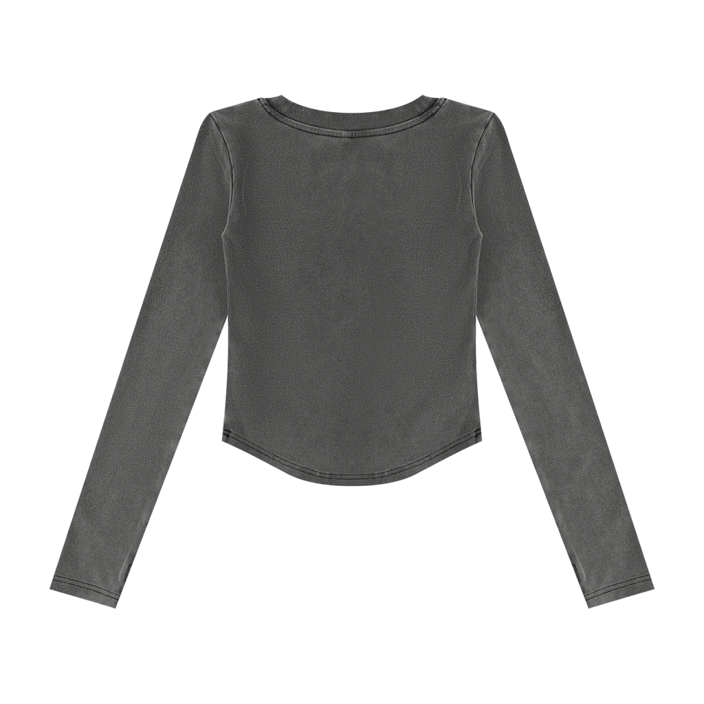 Atelier Kaz Women's Vintage Wash Crop T-Shirt