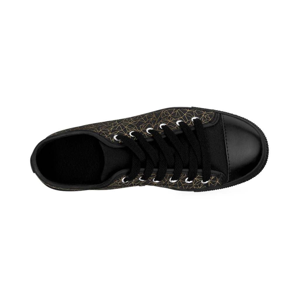Atelier Kaz Women's Geometric Gold Line Sneakers