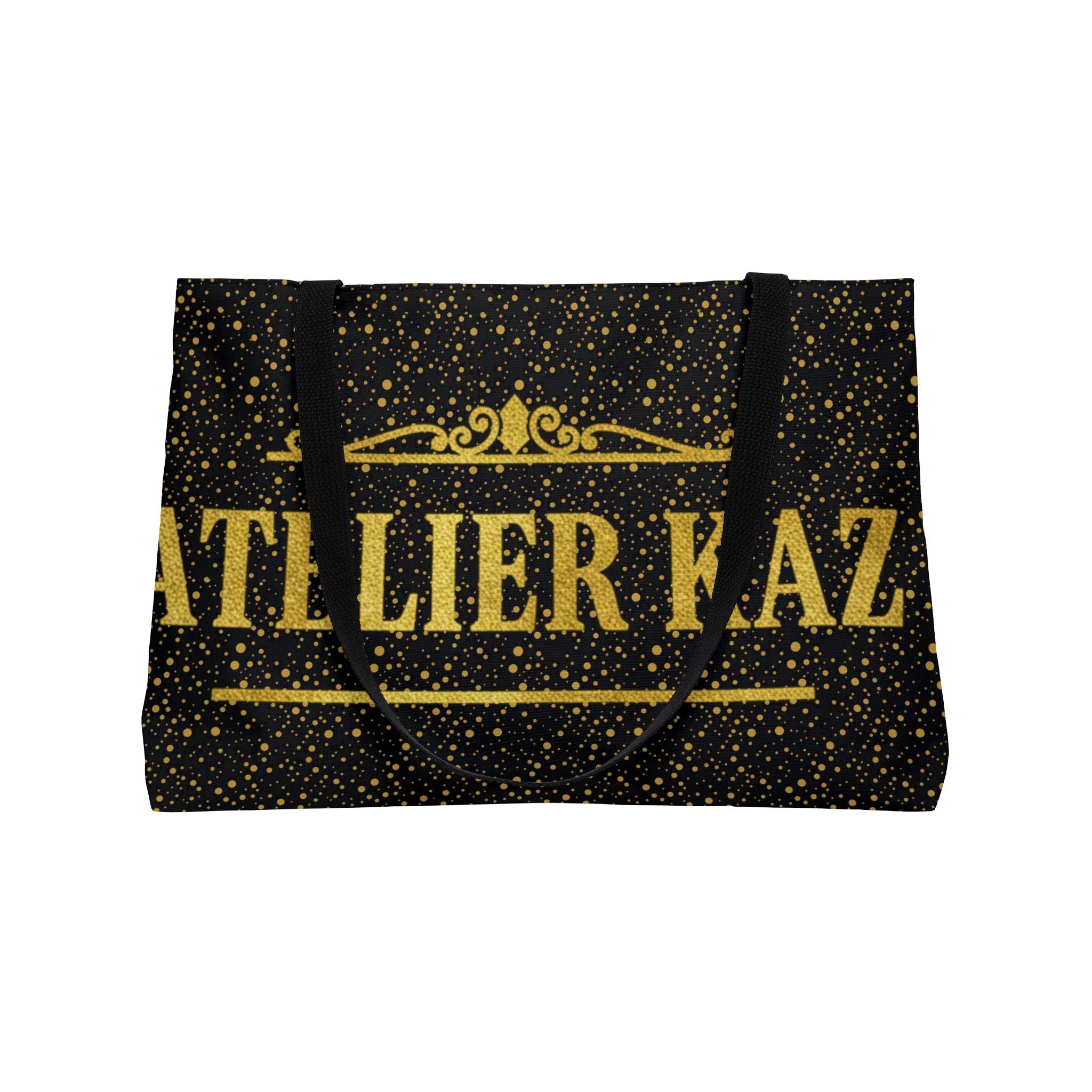Atelier Kaz Gold Glitter Weekender Tote