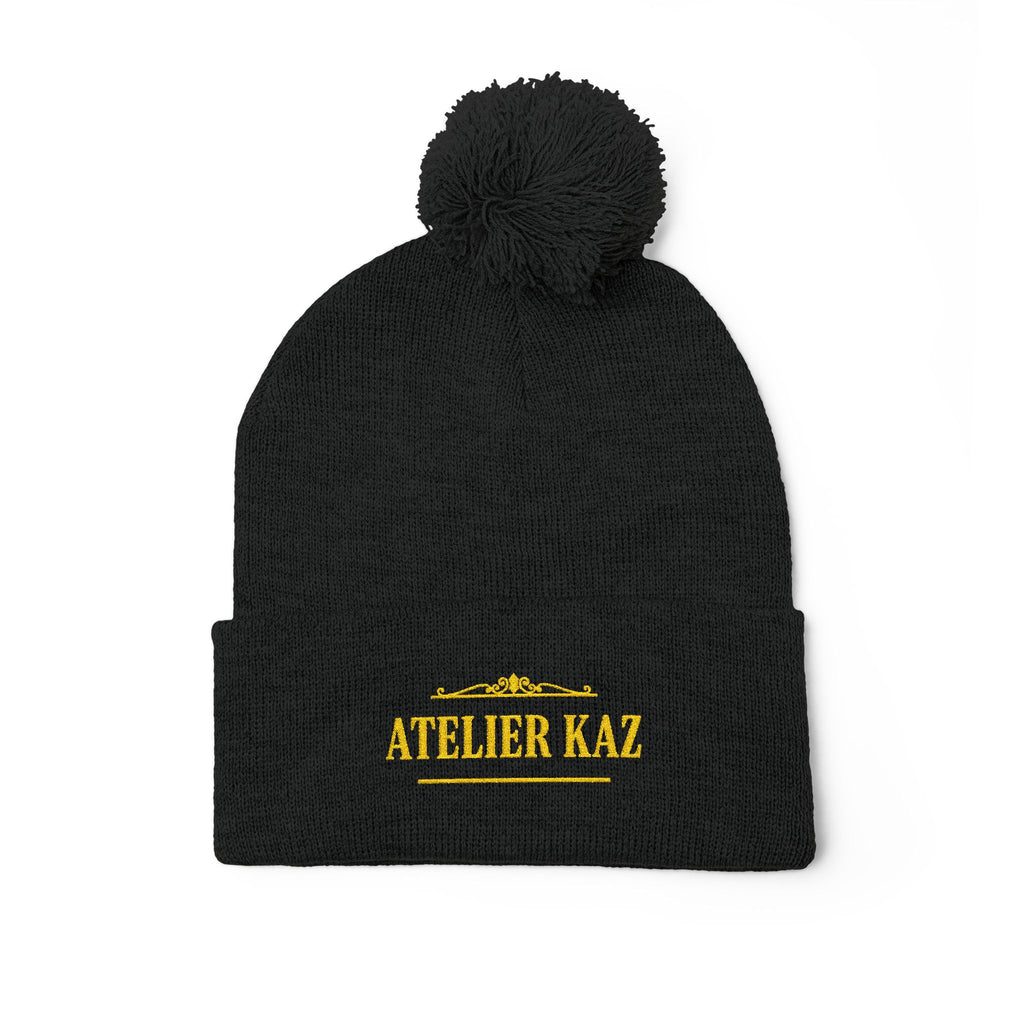 Atelier Kaz Pom-Pom Knit Cap