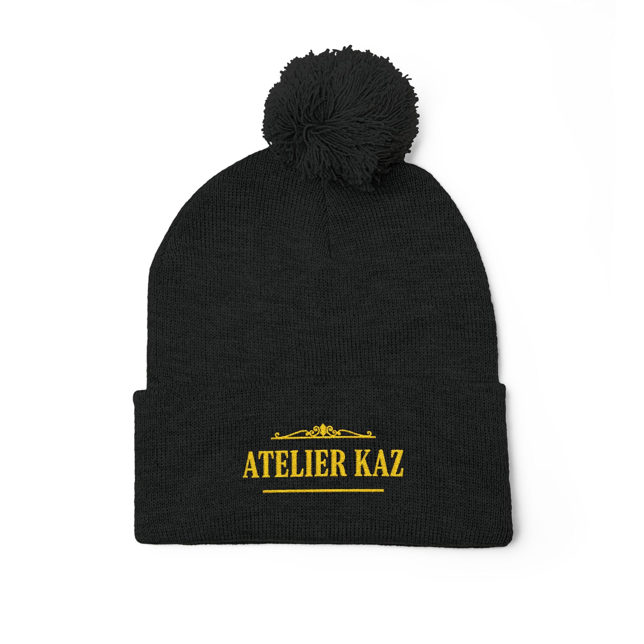 Atelier Kaz Pom-Pom Knit Cap