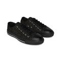 Black Glitter Low-Top Sneakers — Sparkle Casual Shoes for Men