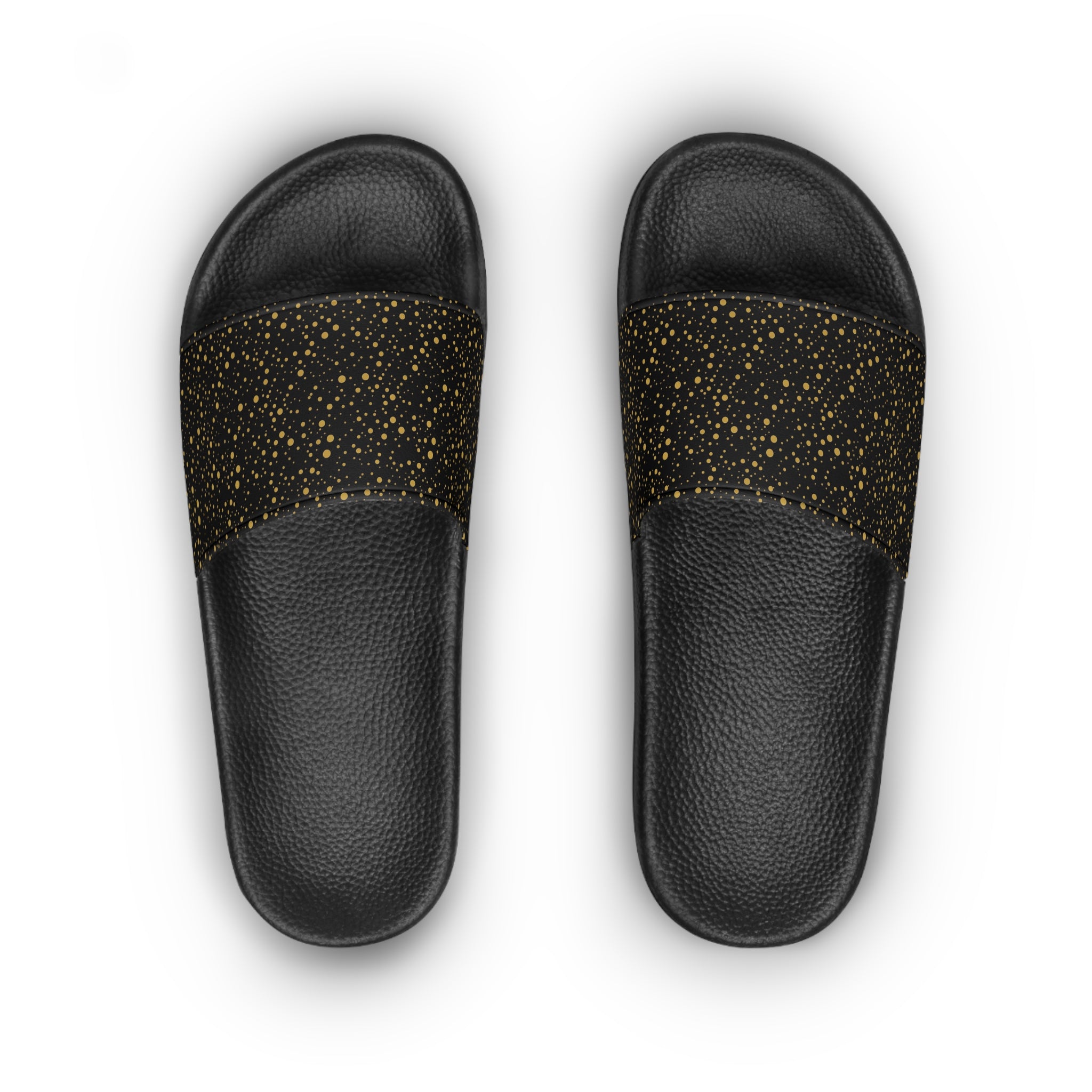 Atelier Kaz Women's Gold Speckle Slide Sandals