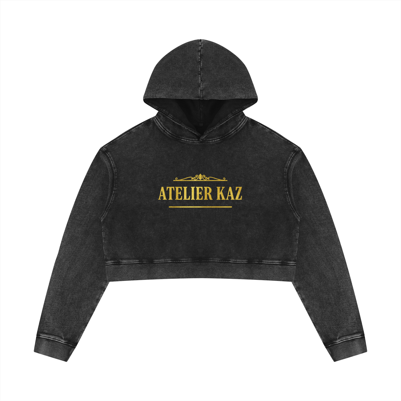 Atelier Kaz Mineral Muse Crop Hoodie
