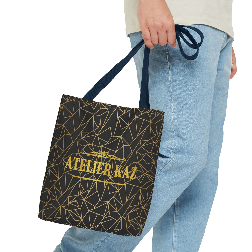 Atelier Kaz Geometric Gold Tote Bag