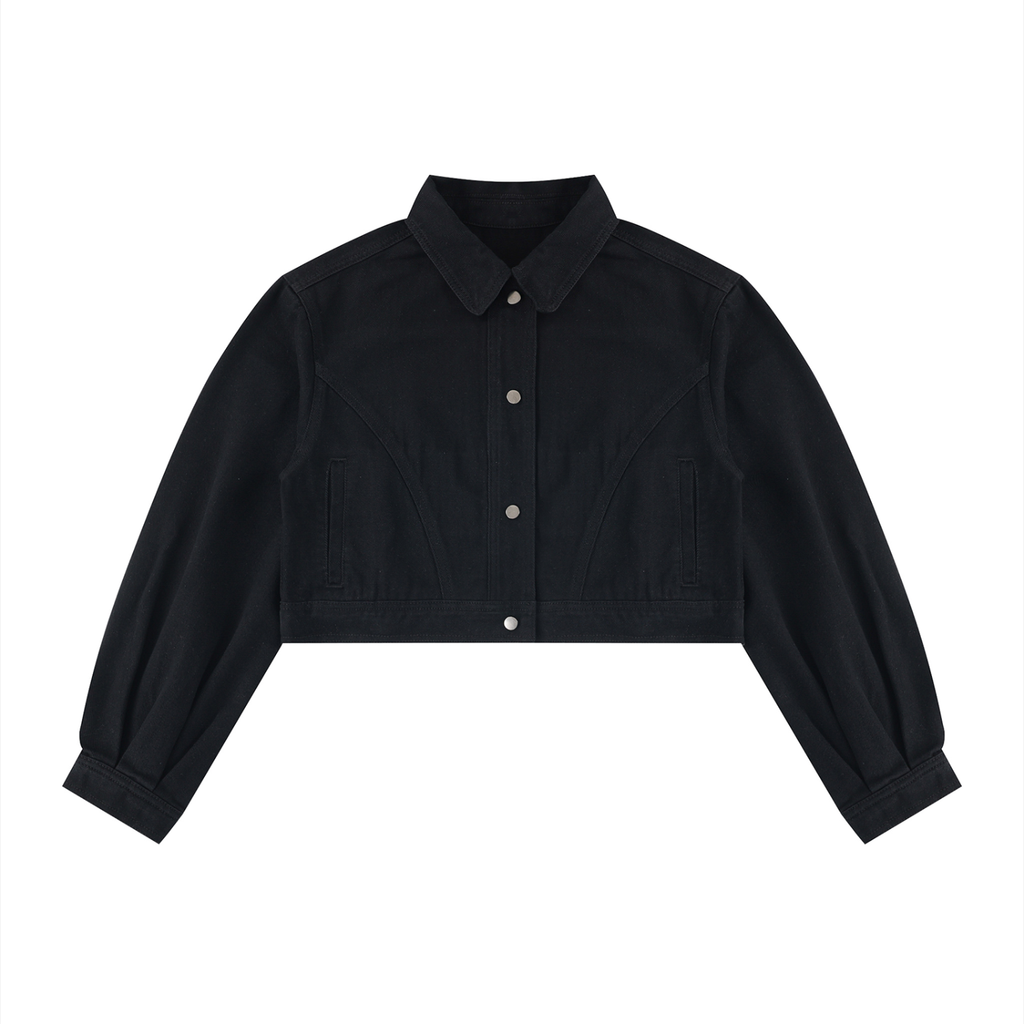 Atelier Kaz Women's Crop Denim Jacket