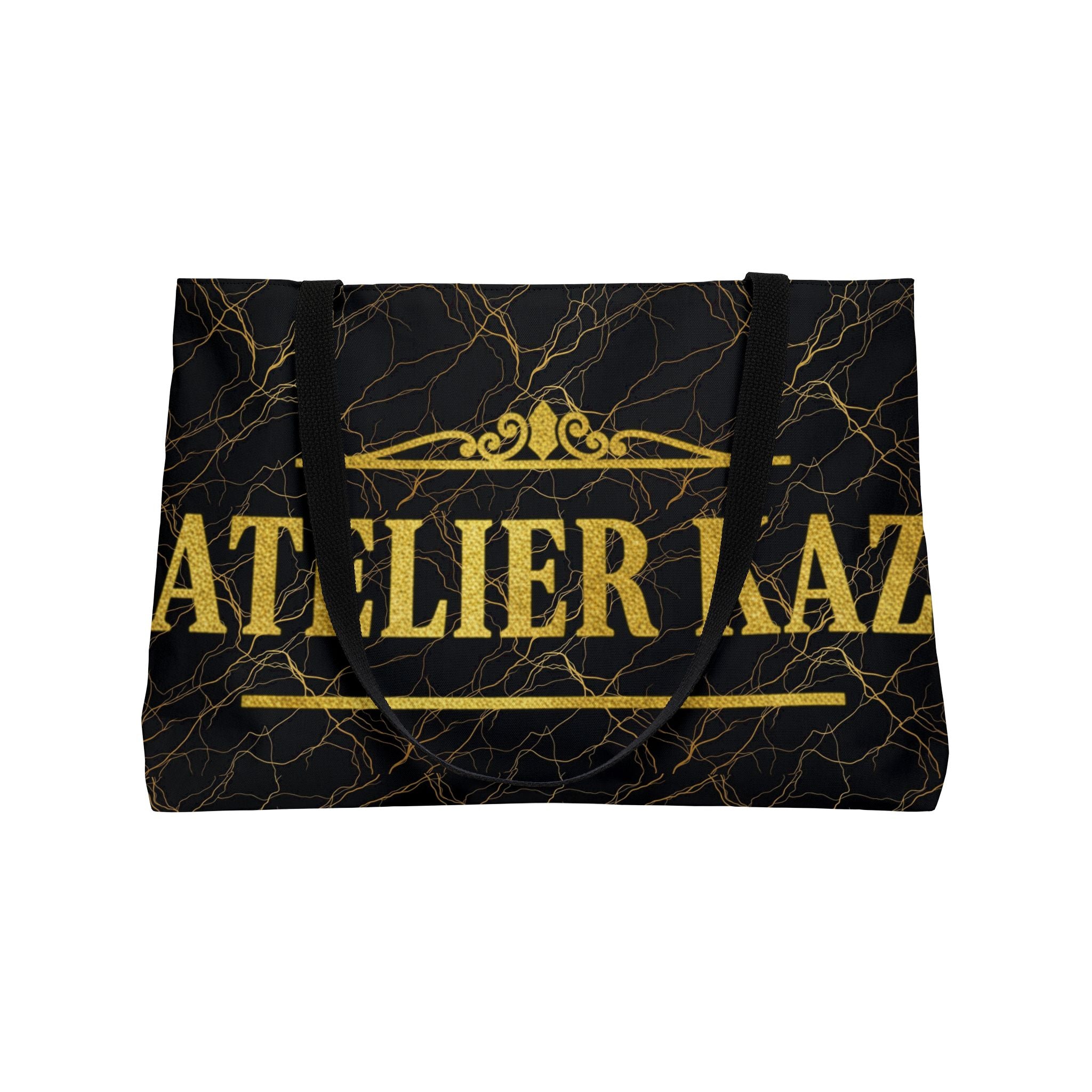 Atelier Kaz Gold Marble Weekender Tote