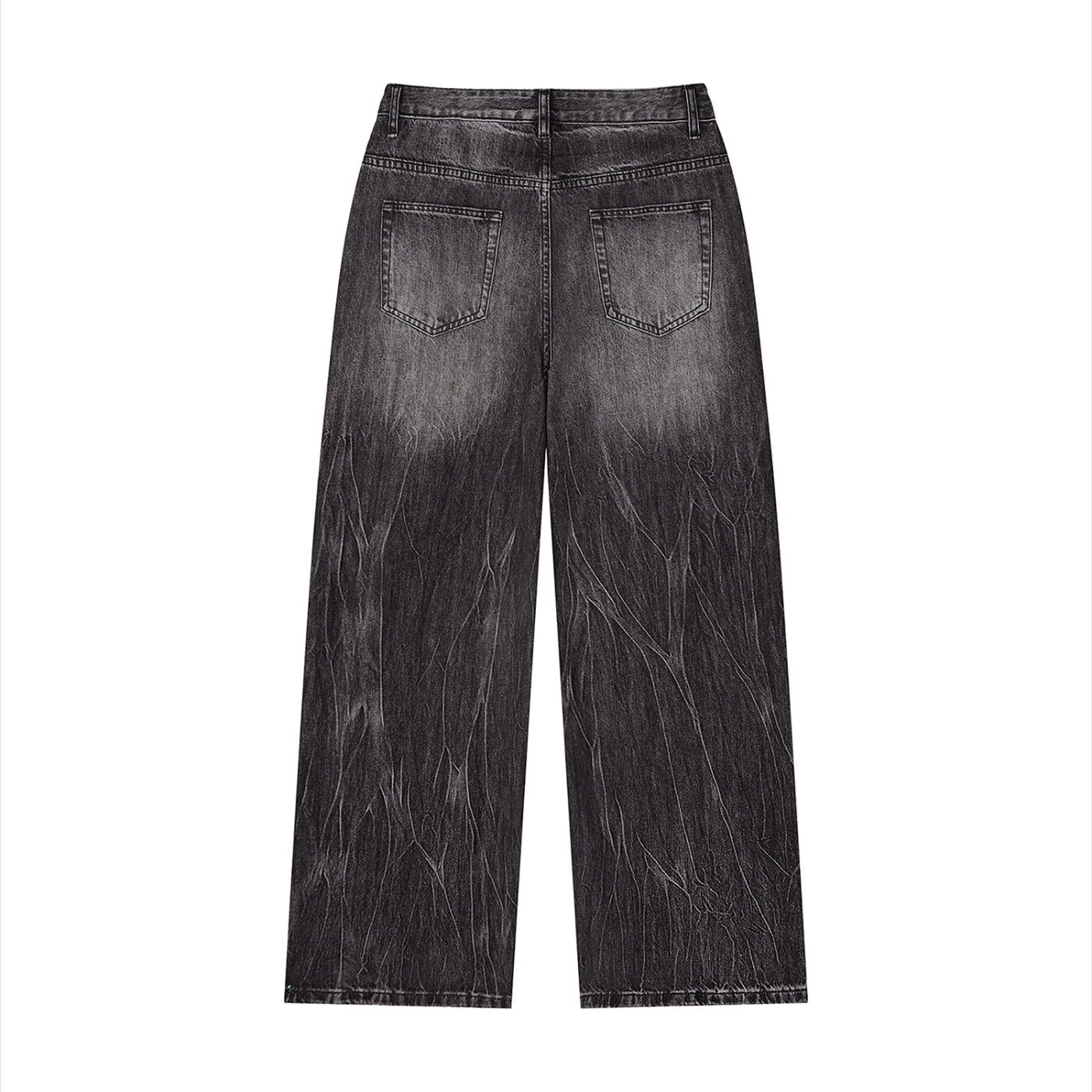 Atelier Kaz Men's Vintage Wash Wide Leg Jeans