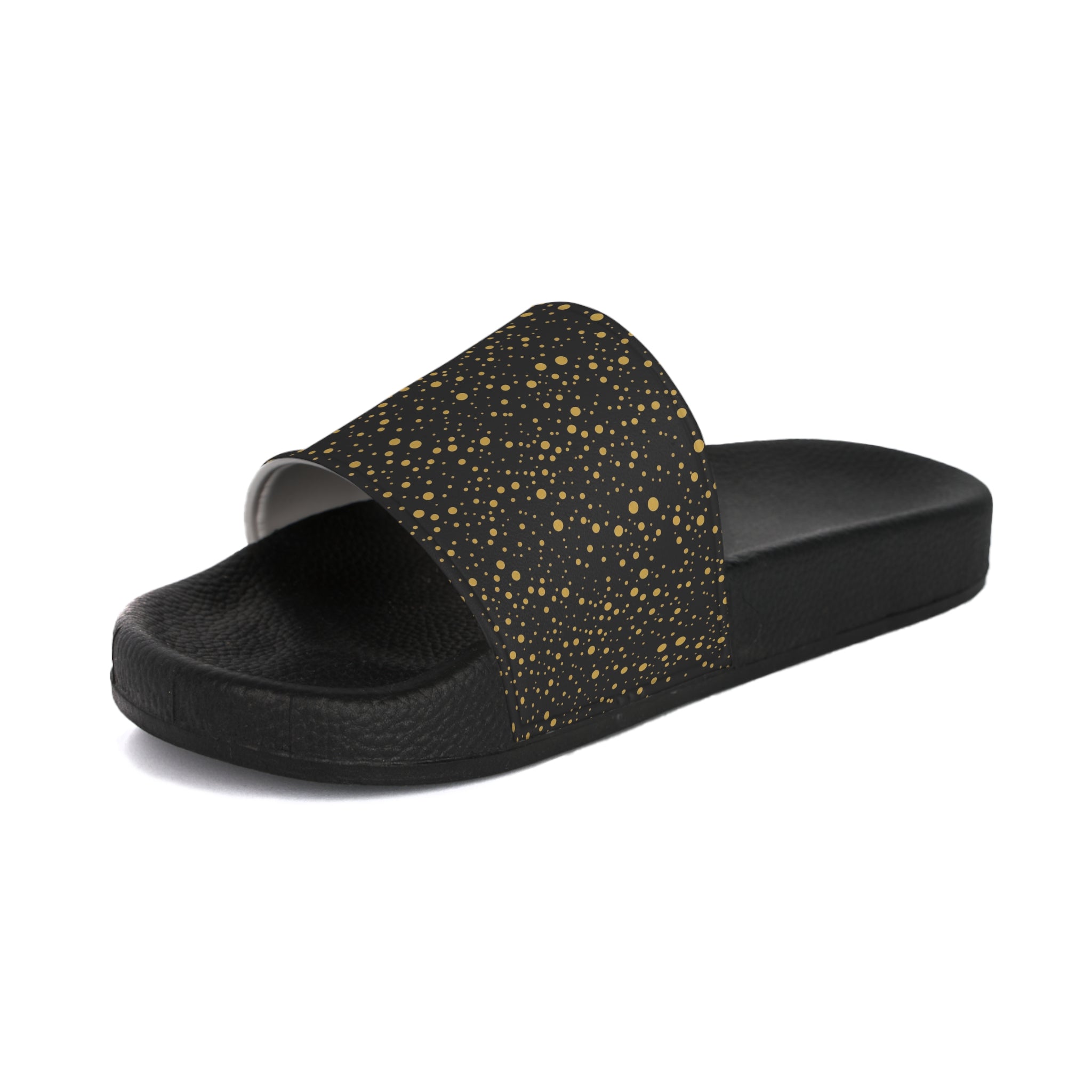 Atelier Kaz Women's Gold Speckle Slide Sandals