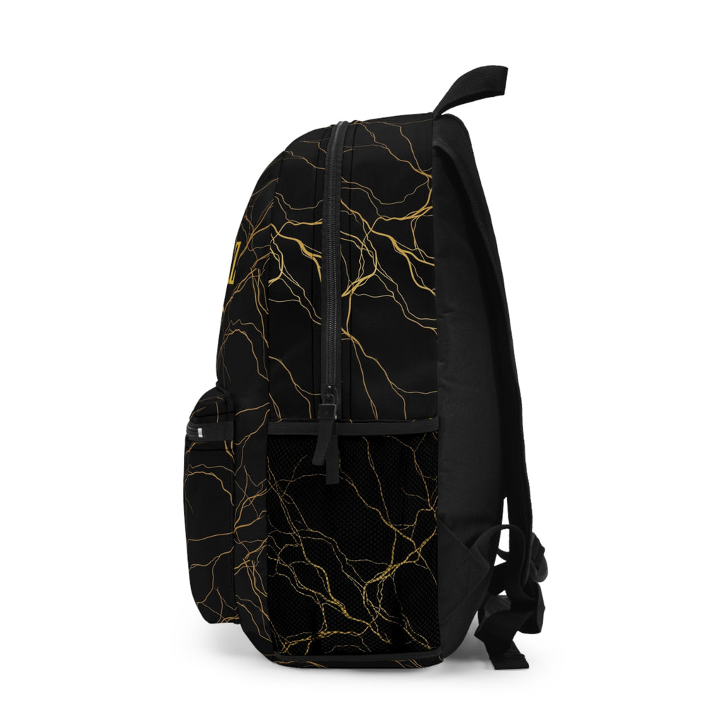 Atelier Kaz Marble Gold Logo Backpack