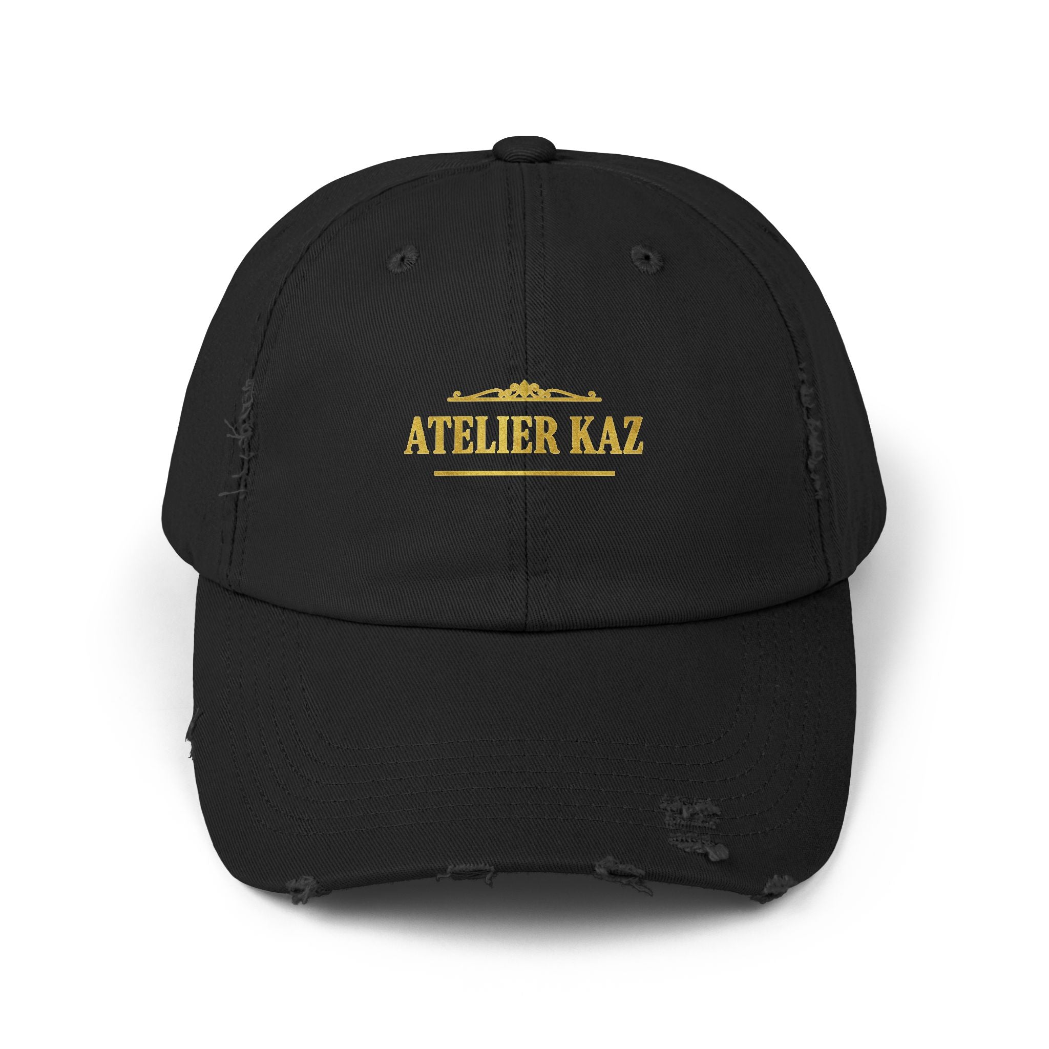 Atelier Kaz Distressed Black Cap