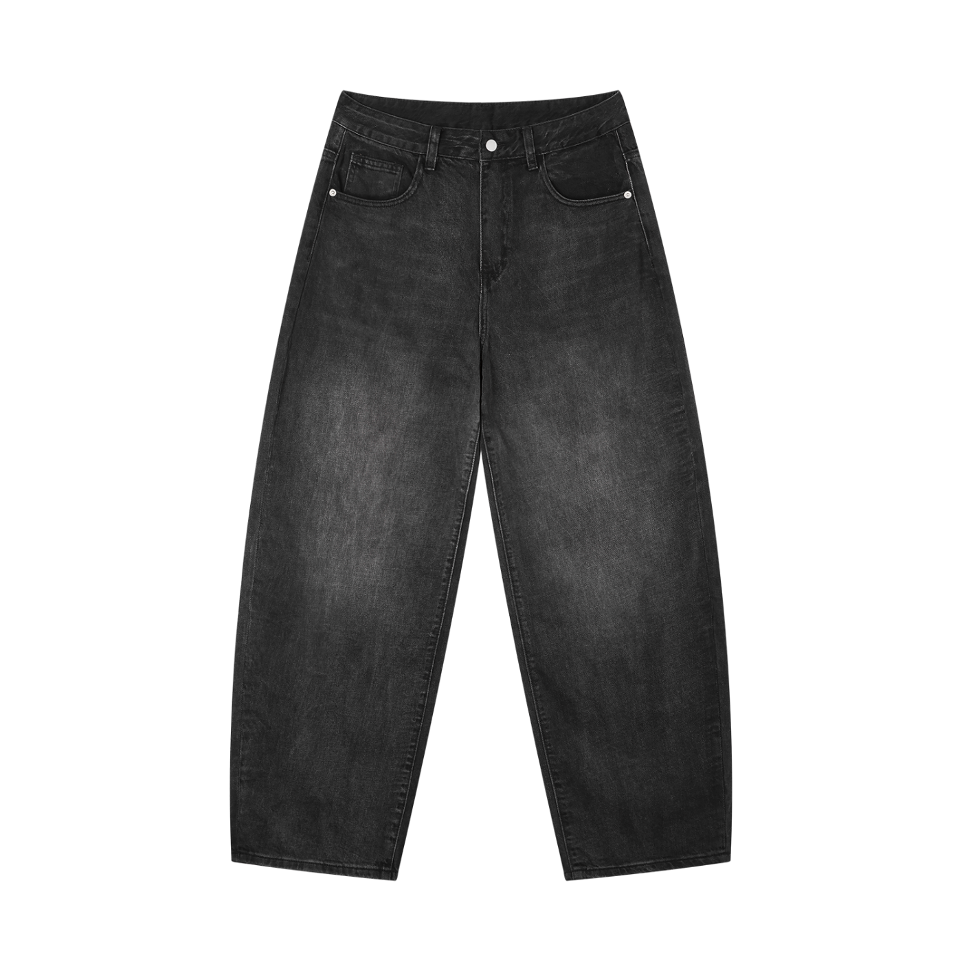 Atelier KAZ Men's Sunfade Vintage Wash Barrel Leg Jeans
