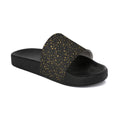 Atelier Kaz Men's Gold Speckle Slide Sandals