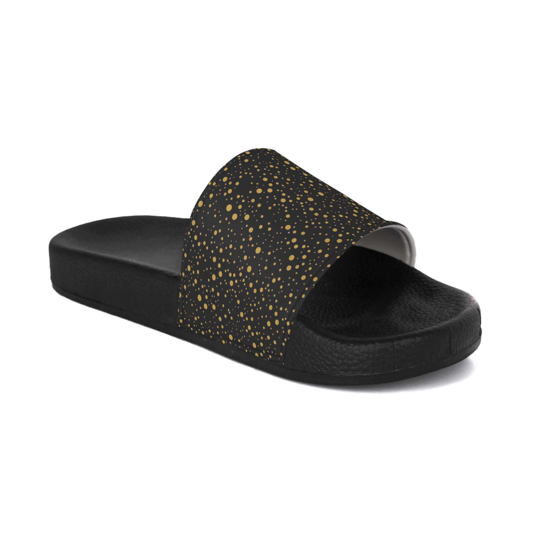 Atelier Kaz Men's Gold Speckle Slide Sandals