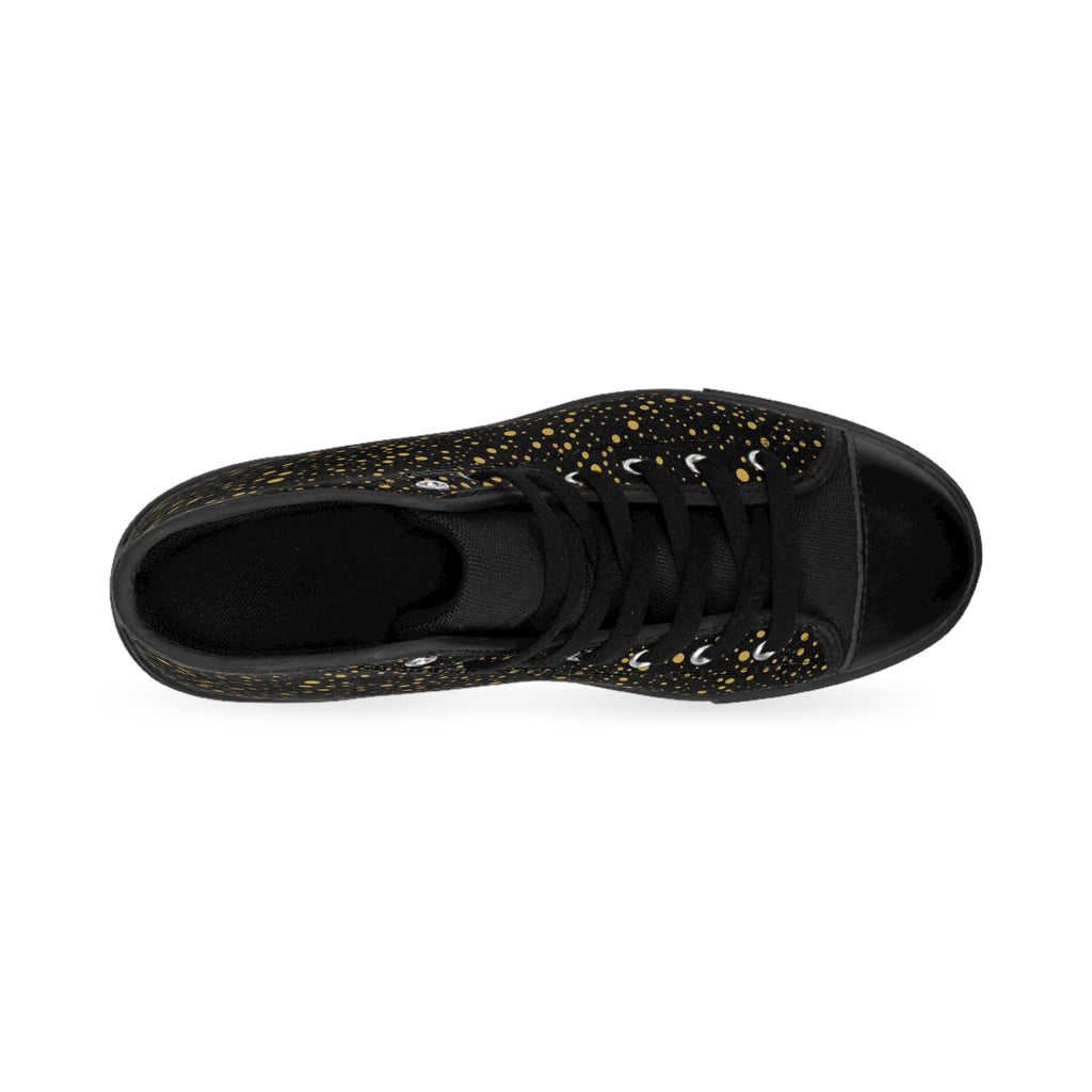 Atelier Kaz Men's Gold Confetti High-Top Sneakers