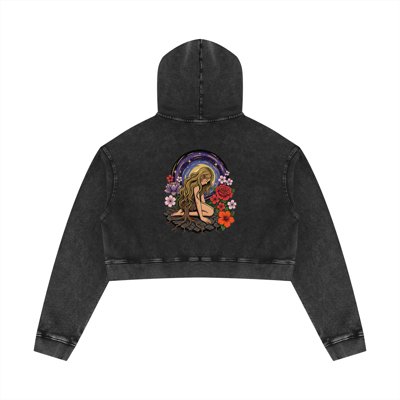 Atelier Kaz Mineral Muse Crop Hoodie