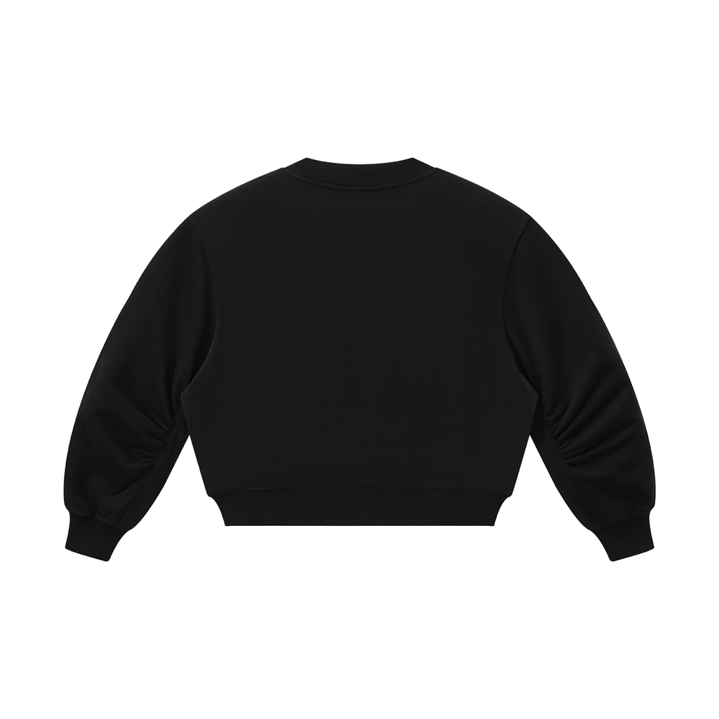 Atelier Kaz Women's Crop V-Neck Sweatshirt