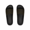 Atelier Kaz Men's Geometric Gold Line Slide Sandals