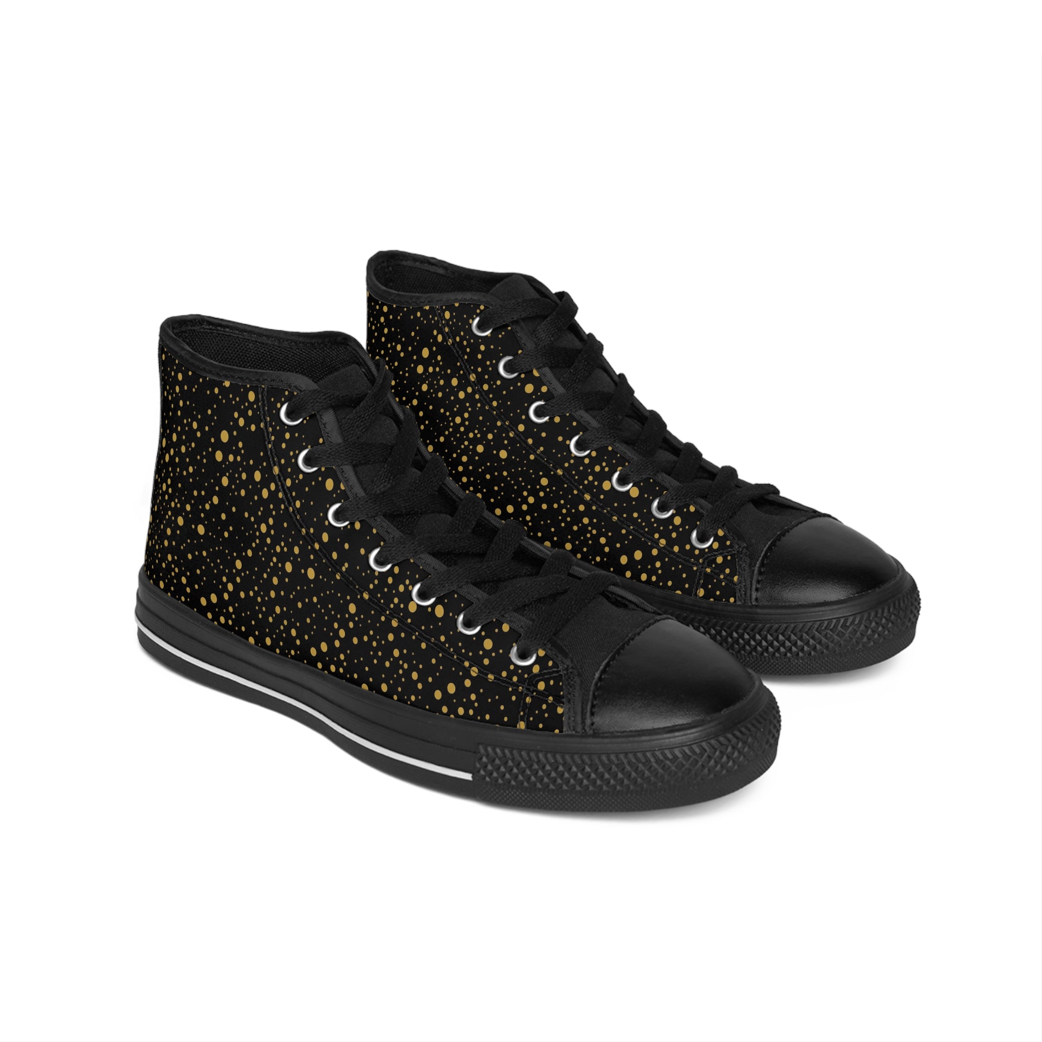 Atelier Kaz Men's Gold Confetti High-Top Sneakers