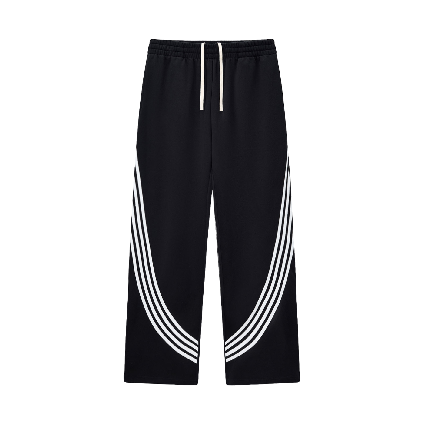Atelier Kaz Curved Stripe Straight Sweatpants