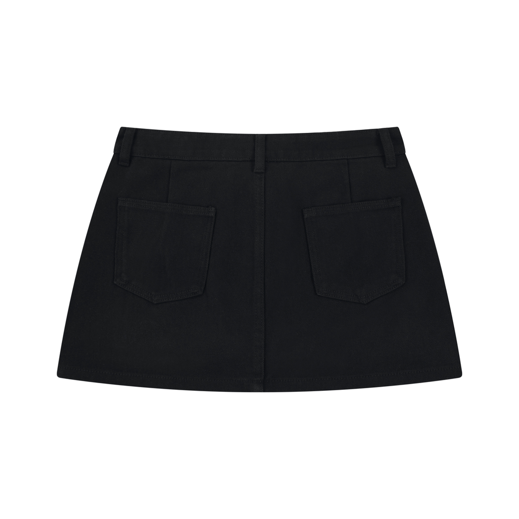 Atelier Kaz Women's Studded Denim Mini Skirt