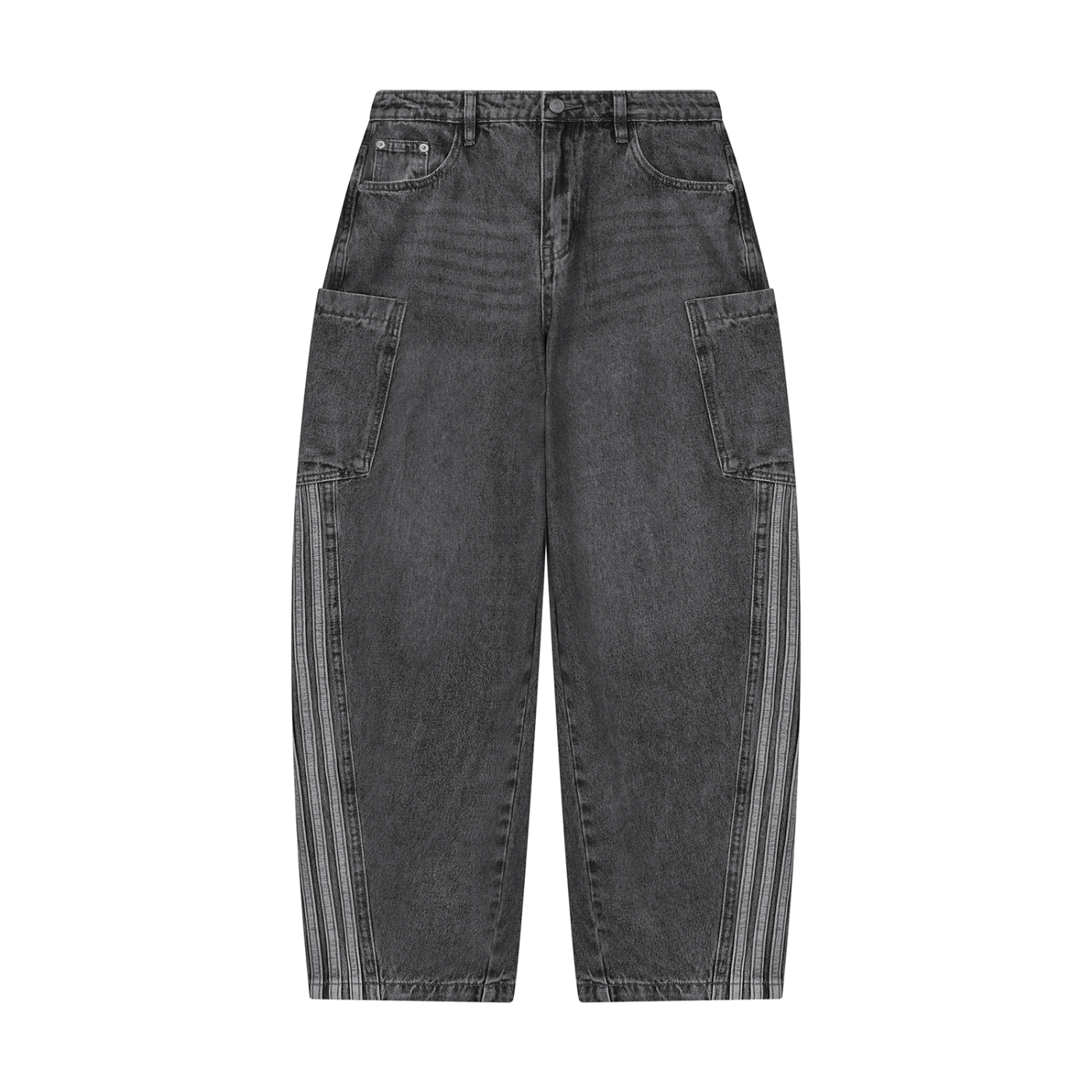 Atelier Kaz Women's Vintage Wash Barrel Leg Jeans