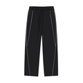 Atelier Kaz Reflection Striped Straight-Leg Sweatpants