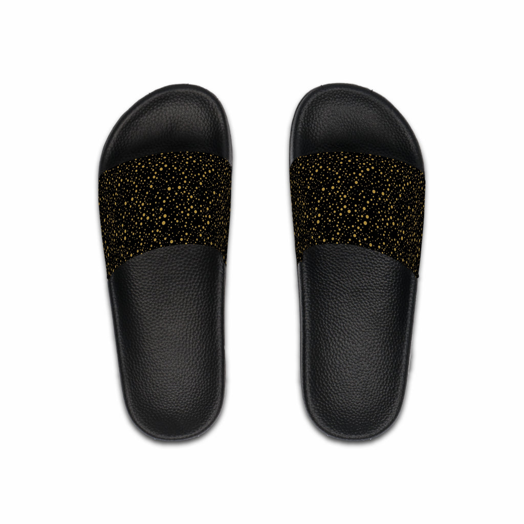 Atelier Kaz Men's Gold Speckle Slide Sandals