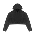 Atelier Kaz Women's Mineral Washed Crop Hoodie