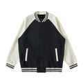 Two Tone Raglan Sleeve Varsity Jacket