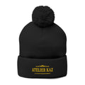 Atelier Kaz Pom-Pom Knit Cap