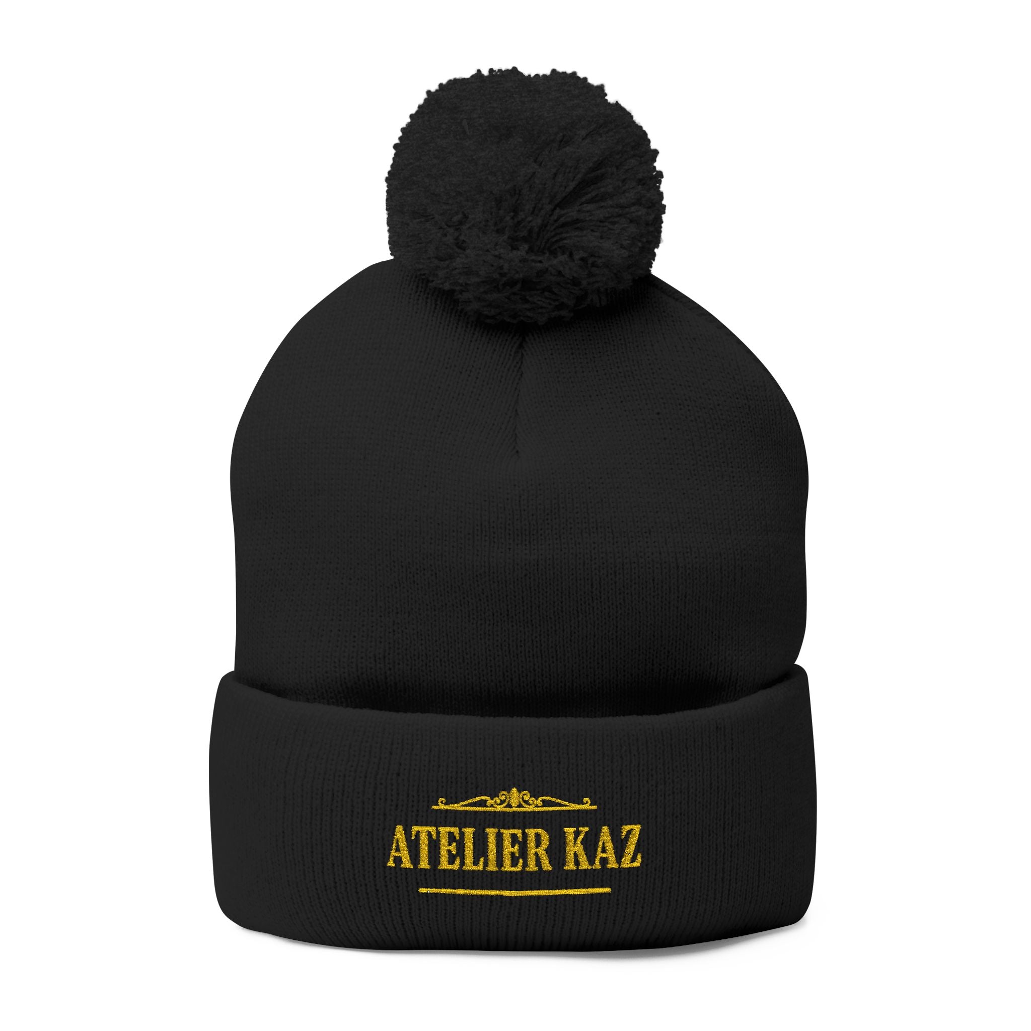 Atelier Kaz Pom-Pom Knit Cap