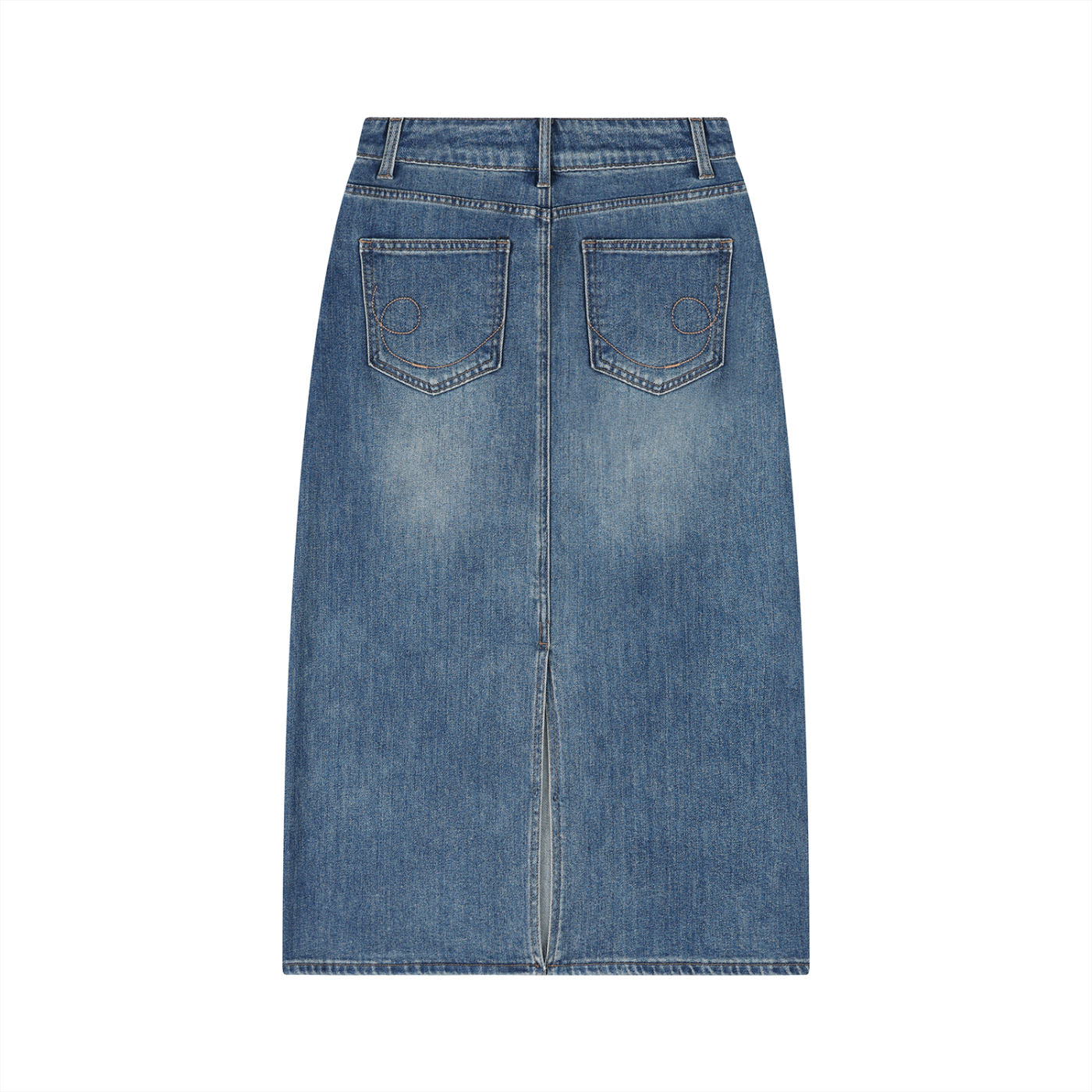 Atelier Kaz Women's Vintage Wash Denim Skirt
