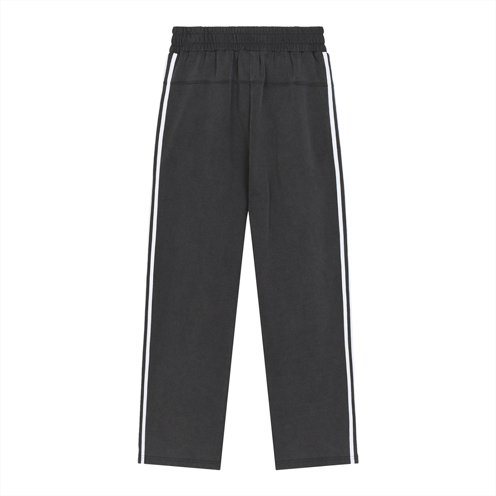 Atelier Kaz Snow Washed Contrast Tape Sweatpants