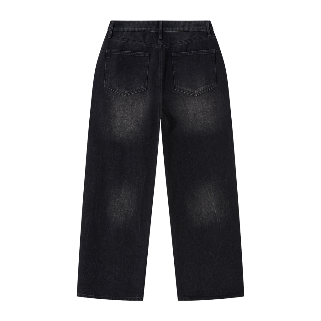 Atelier Kaz Men's Vintage Wash Wide Leg Jeans