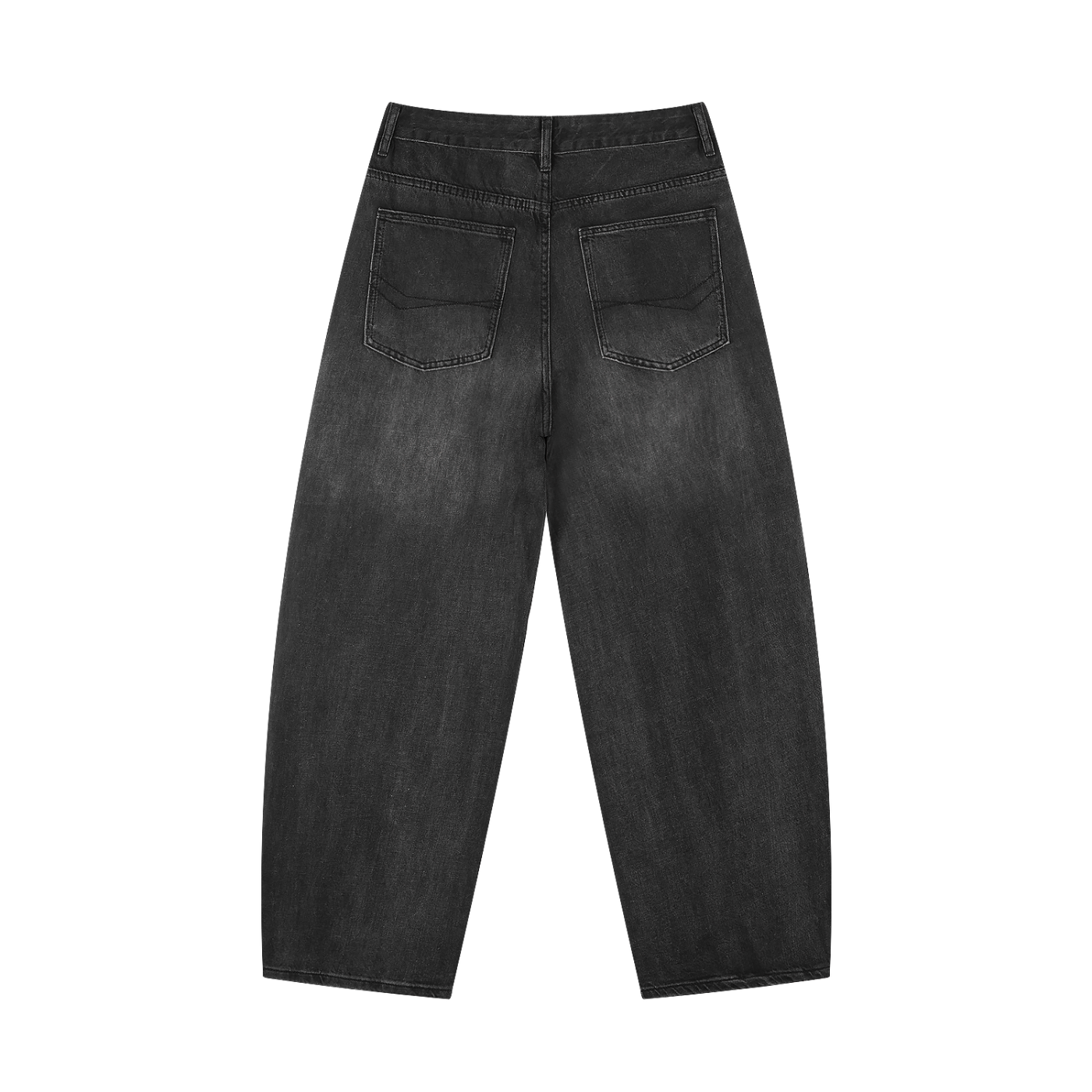 Atelier Kaz Men's Sunfade Vintage Wash Barrel Leg Jeans
