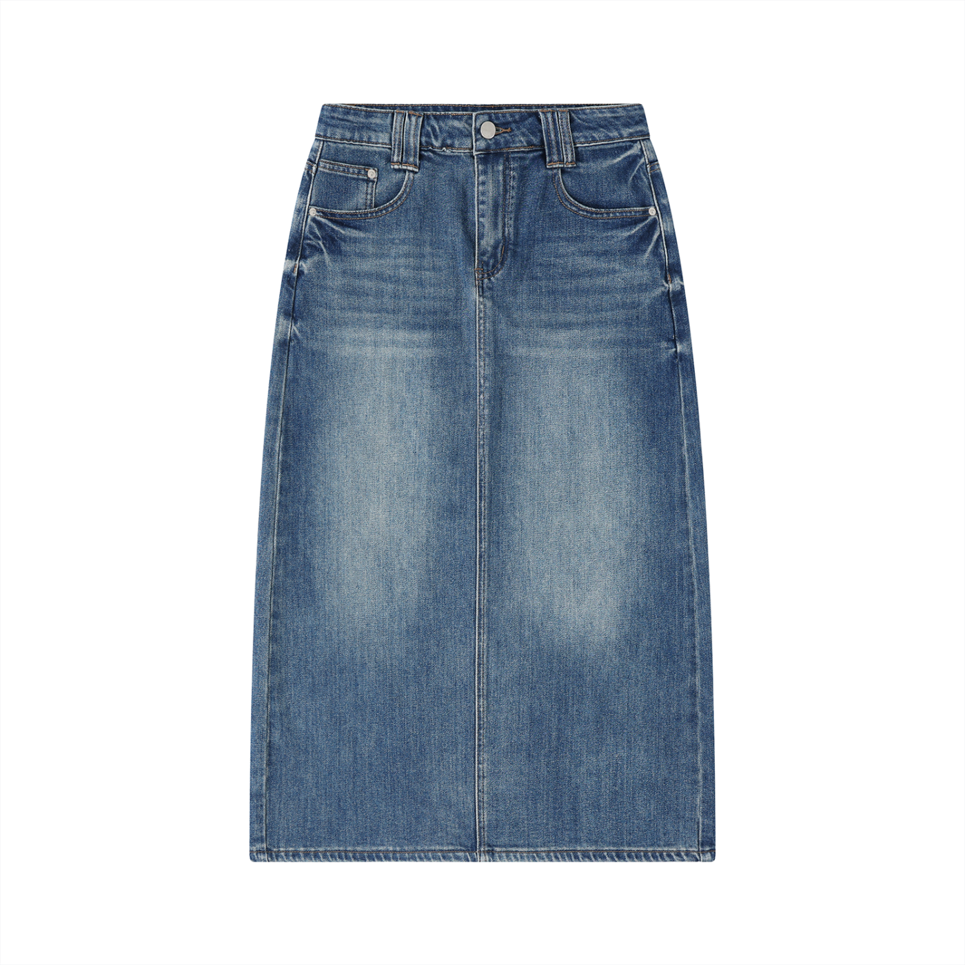 Atelier Kaz Women's Vintage Wash Denim Skirt