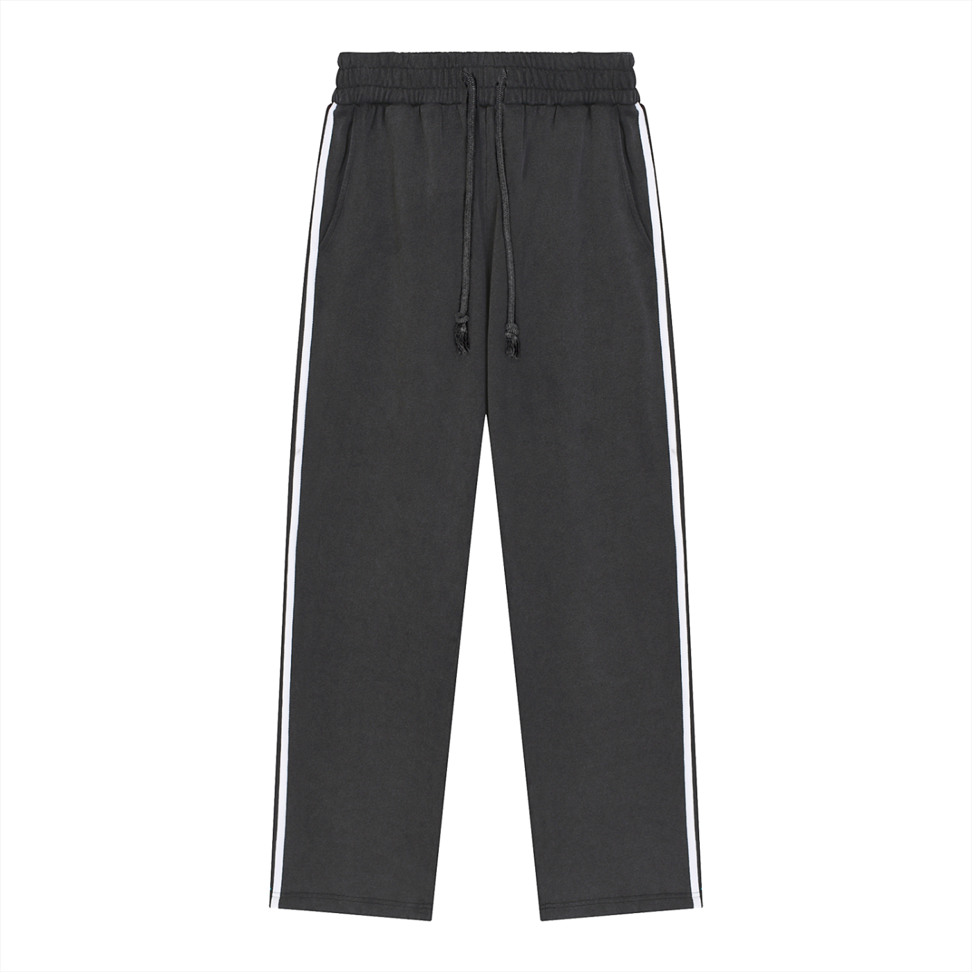 Atelier Kaz Snow Washed Contrast Tape Sweatpants