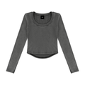 Atelier Kaz Women's Vintage Wash Crop T-Shirt
